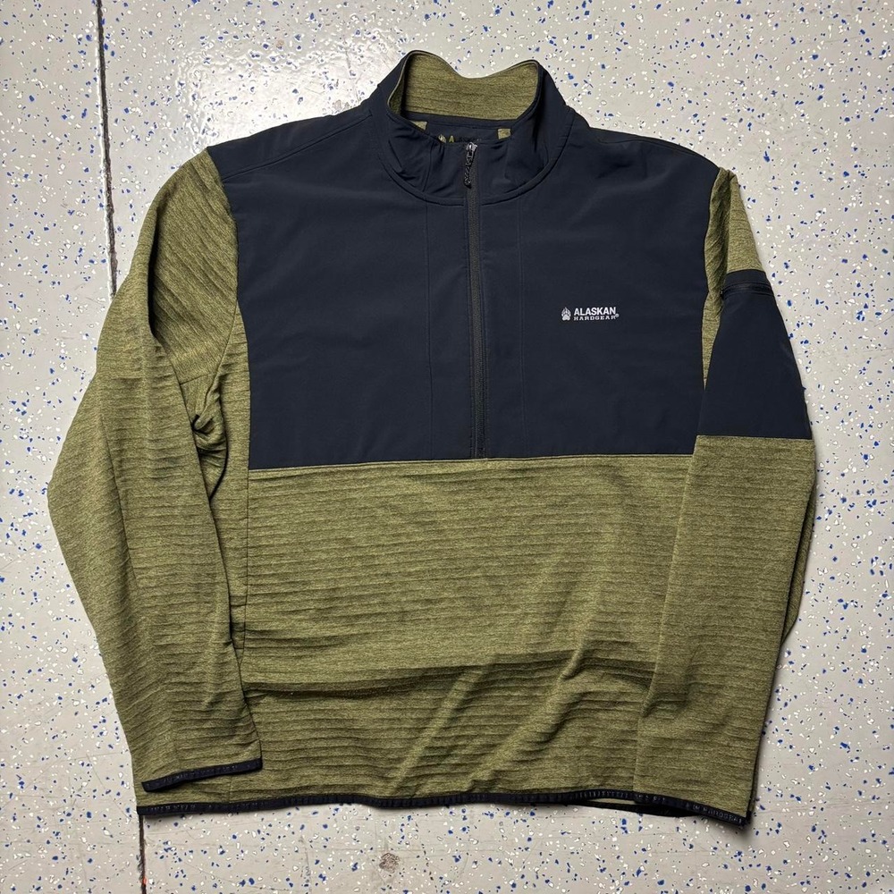 Alaskan Hardgear Quarter Zip Pullover Jacket Green Mens 2XL Outdoors Winter